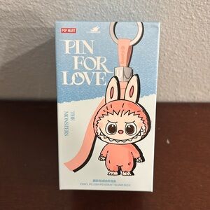 Labubu Pin for Love Series Vinyl Plush Pendant “O” The Monsters Popmart